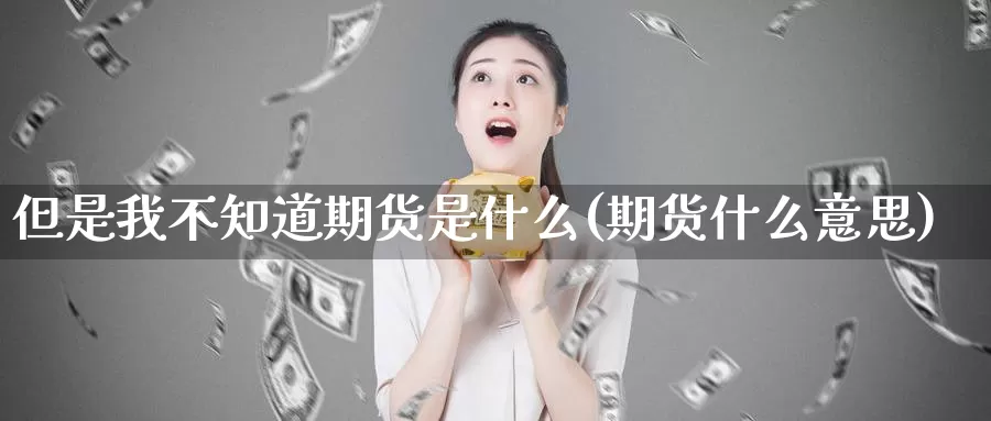 但是我不知道期货是什么(期货什么意思)_https://www.wsfenghua.com_国际期货_第1张