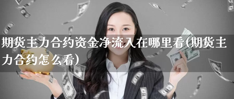 期货主力合约资金净流入在哪里看(期货主力合约怎么看)_https://www.wsfenghua.com_国际期货_第1张