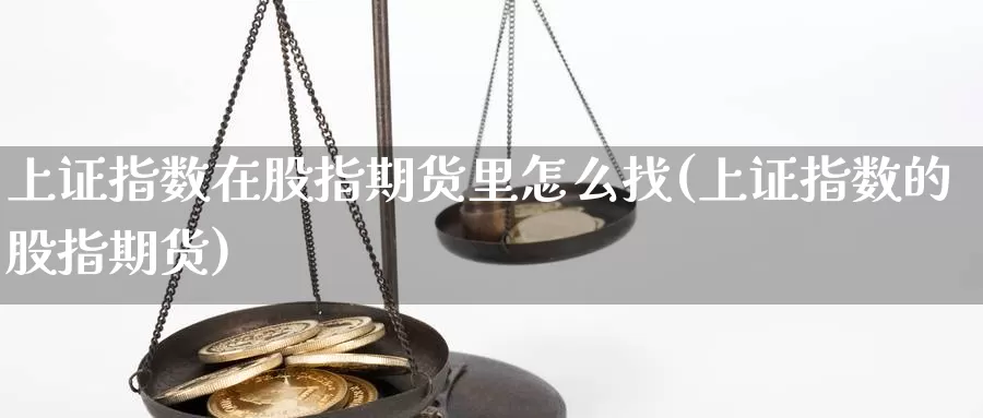 上证指数在股指期货里怎么找(上证指数的股指期货)_https://www.wsfenghua.com_国际期货直播室_第1张