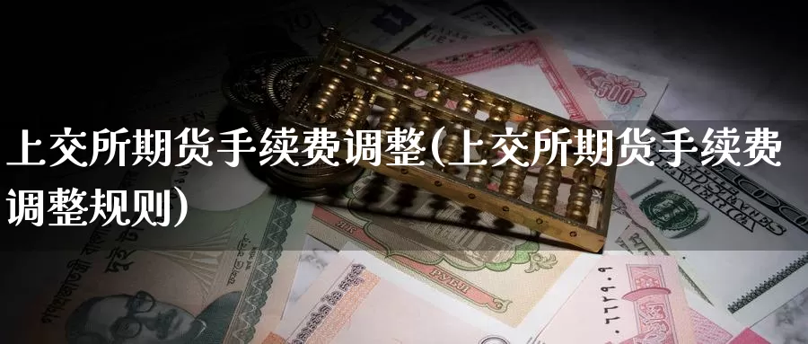 上交所期货手续费调整(上交所期货手续费调整规则)_https://www.wsfenghua.com_国际期货_第1张