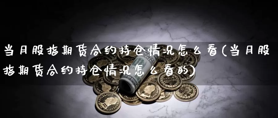 当月股指期货合约持仓情况怎么看(当月股指期货合约持仓情况怎么看的)_https://www.wsfenghua.com_期货入门_第1张