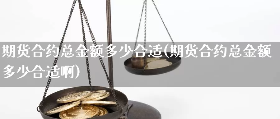 期货合约总金额多少合适(期货合约总金额多少合适啊)_https://www.wsfenghua.com_非农数据_第1张