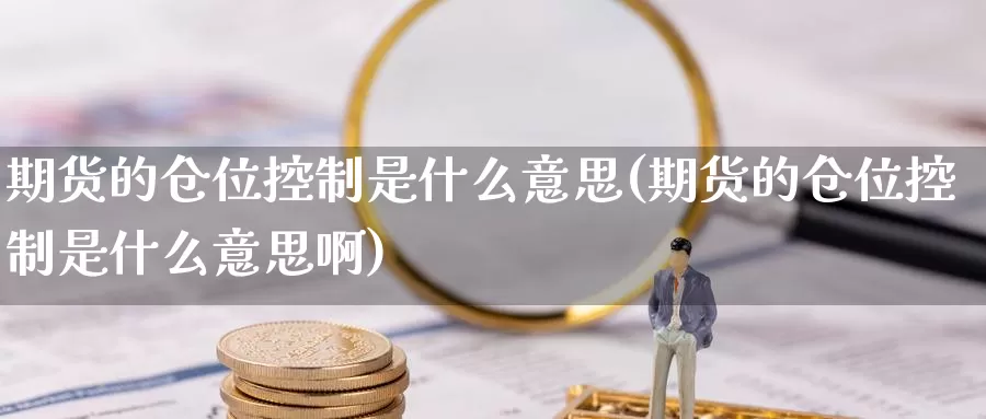 期货的仓位控制是什么意思(期货的仓位控制是什么意思啊)_https://www.wsfenghua.com_国际期货_第1张