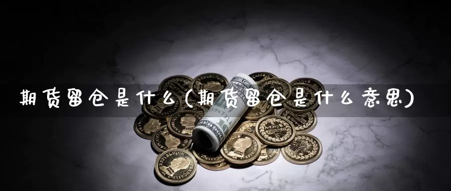 期货留仓是什么(期货留仓是什么意思)_https://www.wsfenghua.com_期货入门_第1张